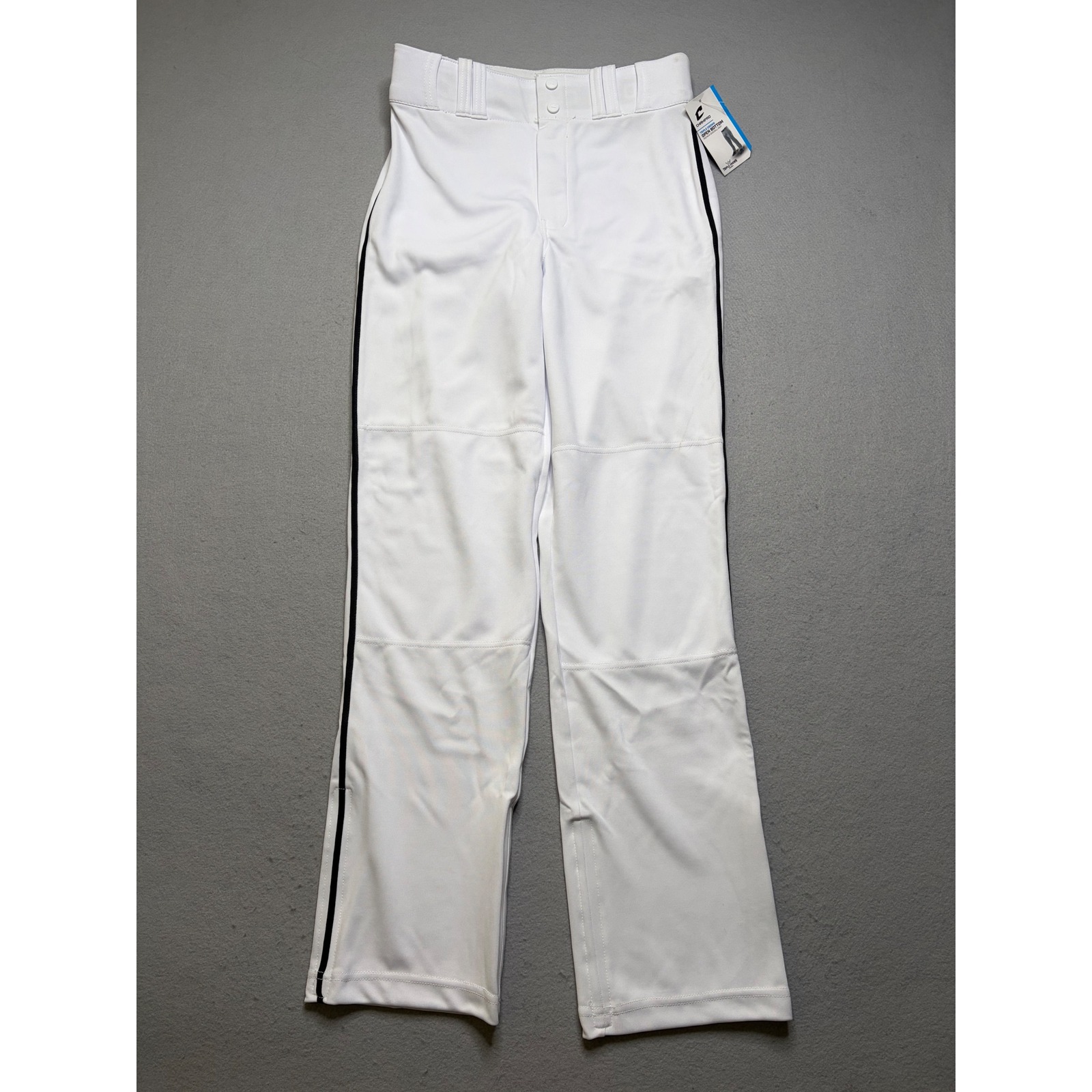 Champro Baseball Pants Youth Xl White Triple Crown Open Bottom Piped Bp91u